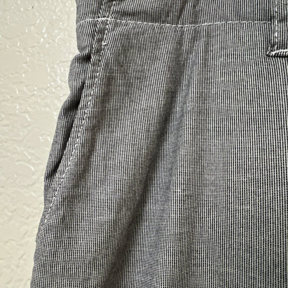 L.O.G.G. H &M Women Chino Pants Blue/White fine striped Straight Leg Size 12 - Picture 3 of 10